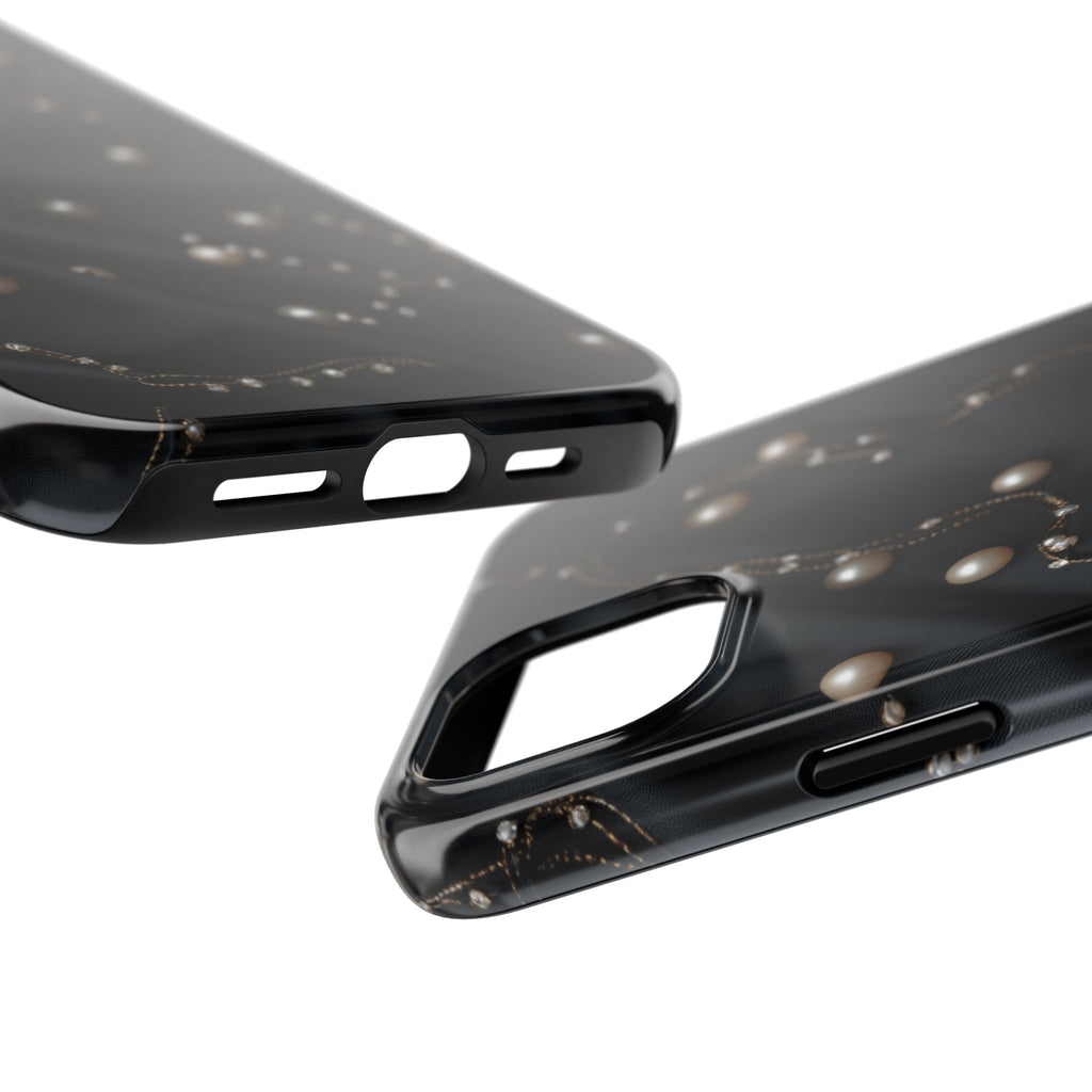 Fundas Premium MINUX para iPhone y Samsung Galaxy - Pearl Chain Velvet