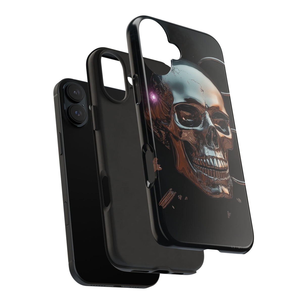 Funda Premium MINUX para iPhone y Samsung Galaxy - Iron Skull 002