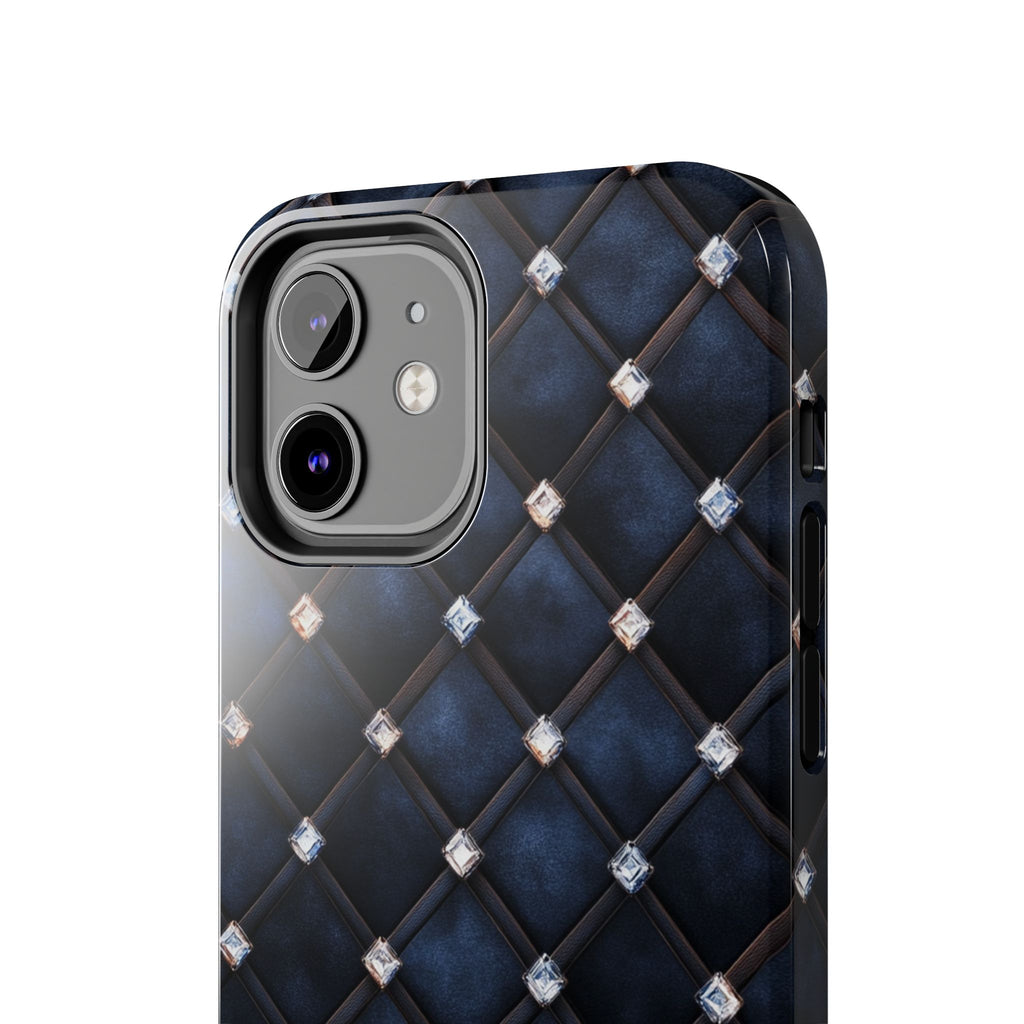Fundas Premium MINUX para iPhone y Samsung Galaxy - Midnight Diamond Quilt