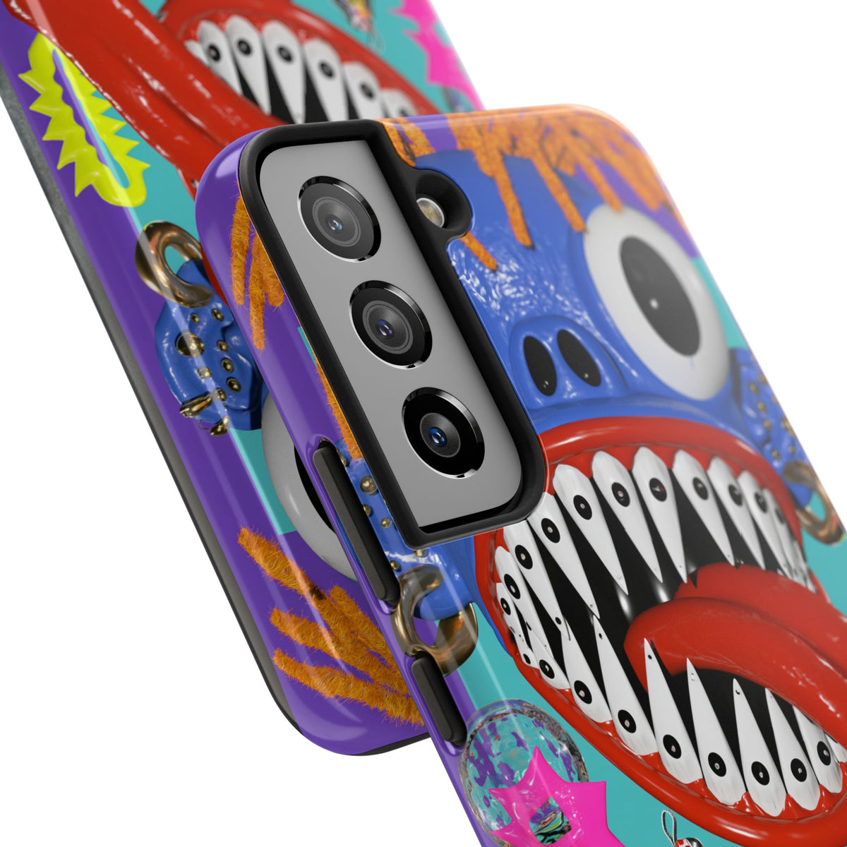 Fundas Premium MINUX para iPhone y Samsung Galaxy - Blue Monster Riot
