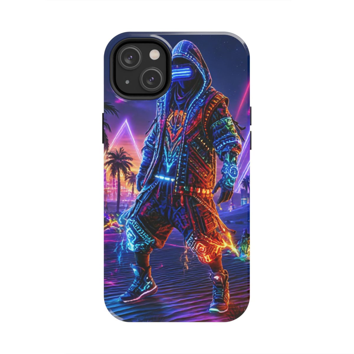 Funda Premium MINUX para iPhone y Samsung Galaxy - Cyberpunk Rave 002