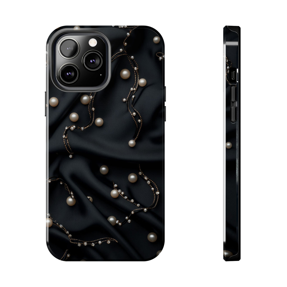 Fundas Premium MINUX para iPhone y Samsung Galaxy - Pearl Chain Velvet