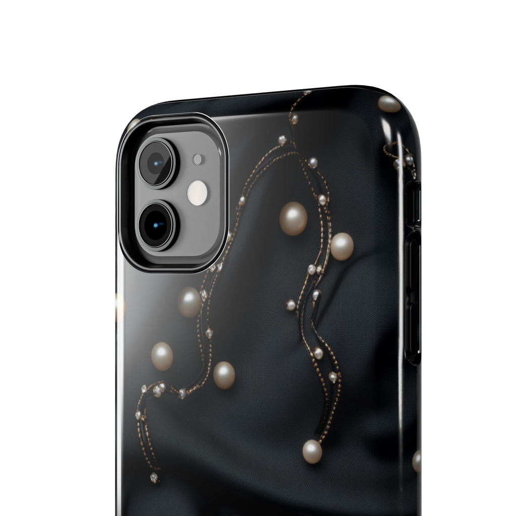Fundas Premium MINUX para iPhone y Samsung Galaxy - Pearl Chain Velvet
