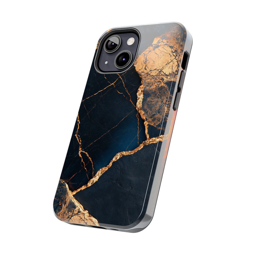 Funda Premium MINUX para iPhone y Samsung Galaxy - Golden Marble