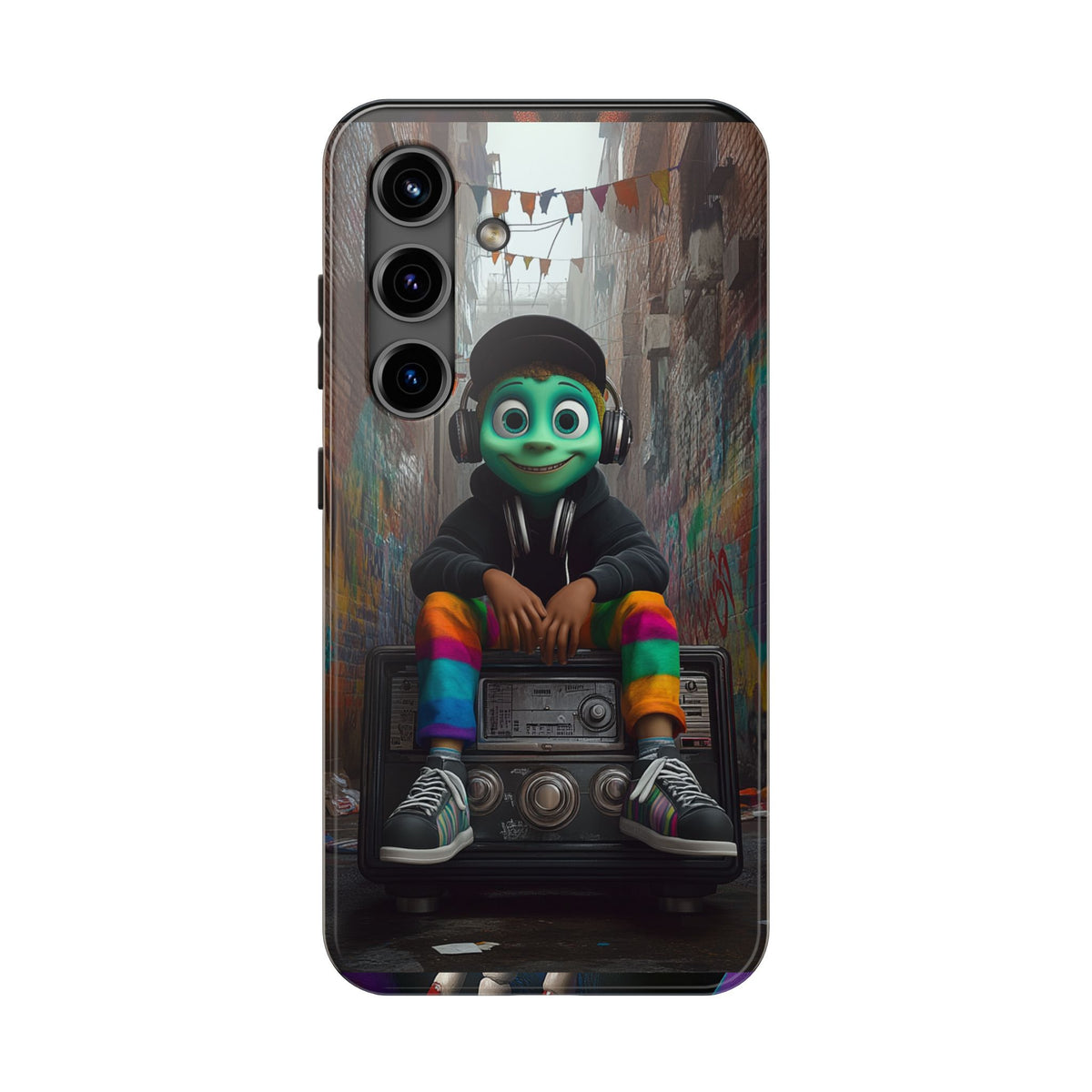 Funda Premium MINUX para iPhone y Samsung Galaxy - Alien Boy