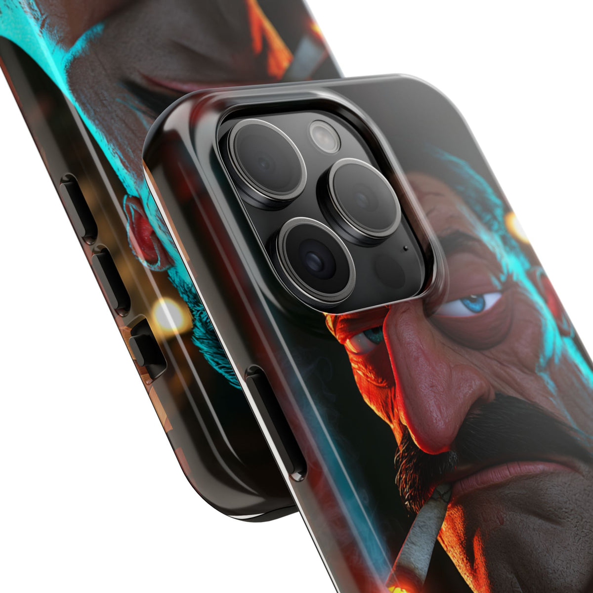 Funda Premium MINUX para iPhone y Samsung Galaxy - 3D Mustache Man 001