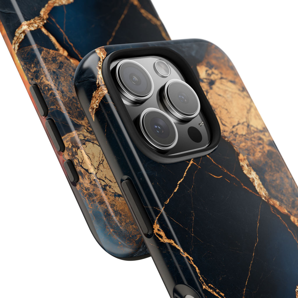 Funda Premium MINUX para iPhone y Samsung Galaxy - Golden Marble
