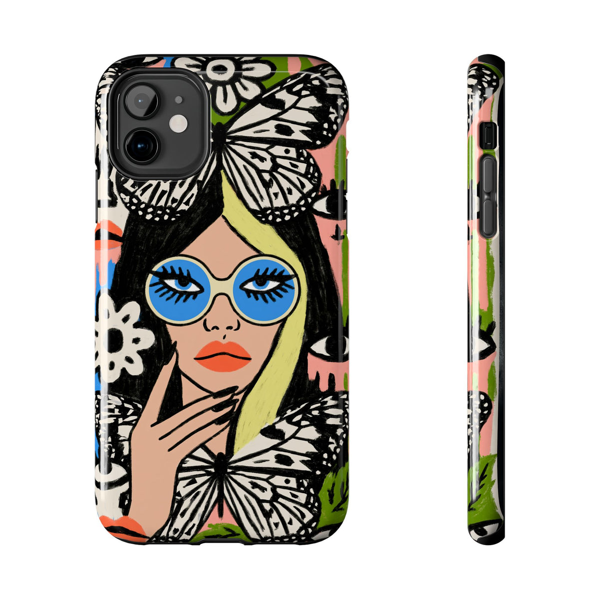 Fundas Premium MINUX para iPhone y Samsung Galaxy - Floral Butterfly Muse