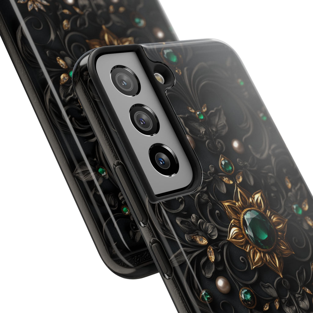 Fundas Premium MINUX para iPhone y Samsung Galaxy - Emerald Gothic Relic