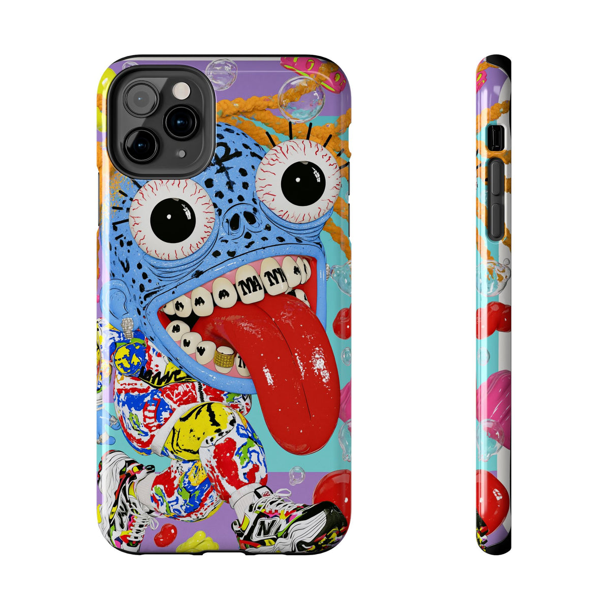 Fundas Premium MINUX para iPhone y Samsung Galaxy - Wild Neon Monster