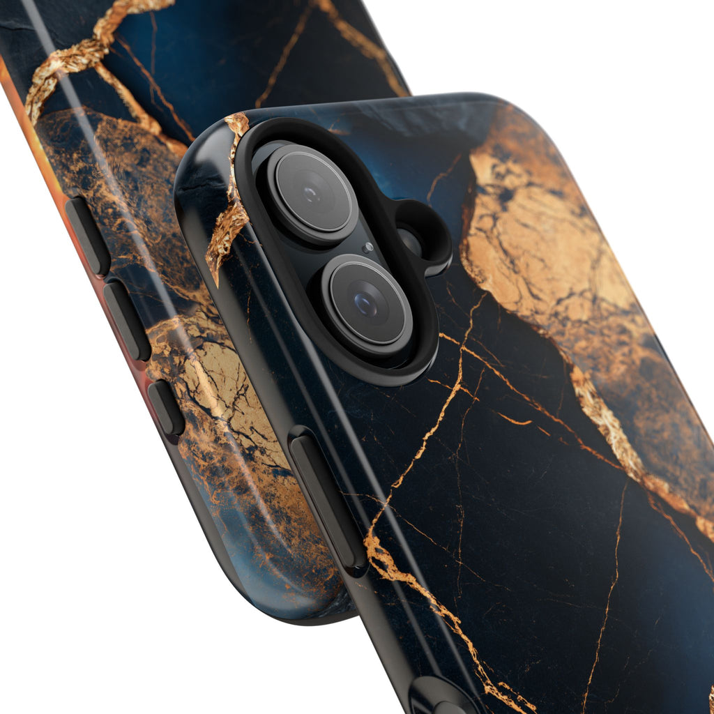 Funda Premium MINUX para iPhone y Samsung Galaxy - Golden Marble