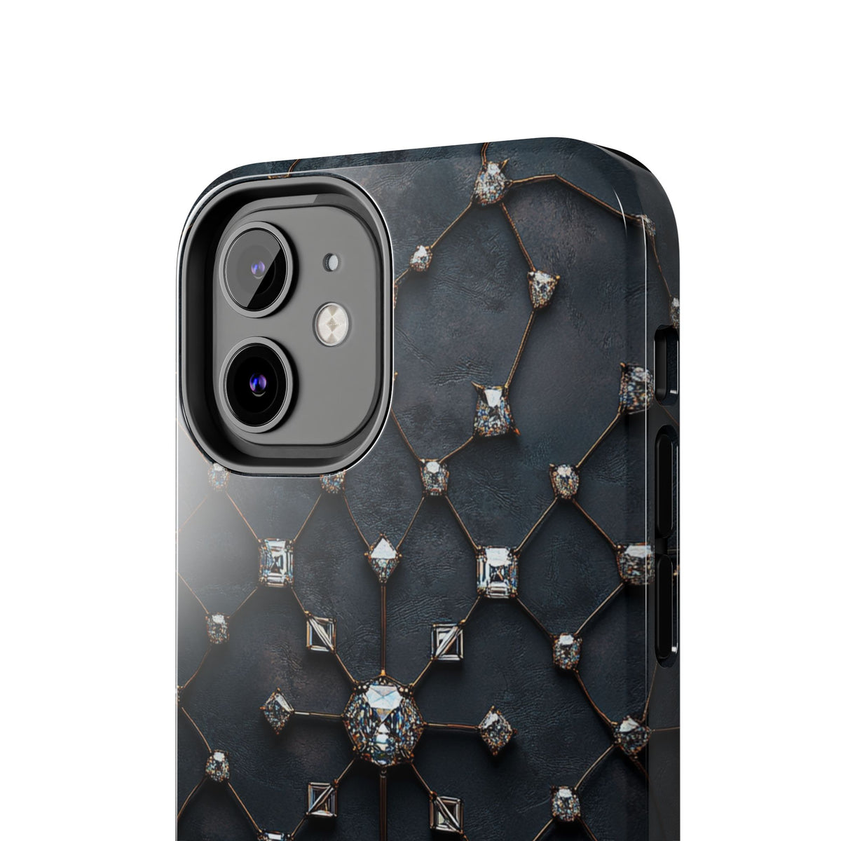 Fundas Premium MINUX para iPhone y Samsung Galaxy - Obsidian Diamond Filigree