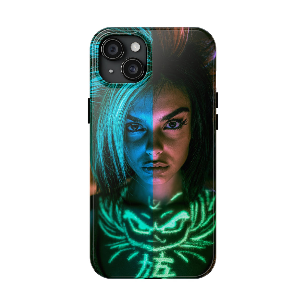 Funda Premium MINUX para iPhone y Samsung Galaxy - Neon girl 001