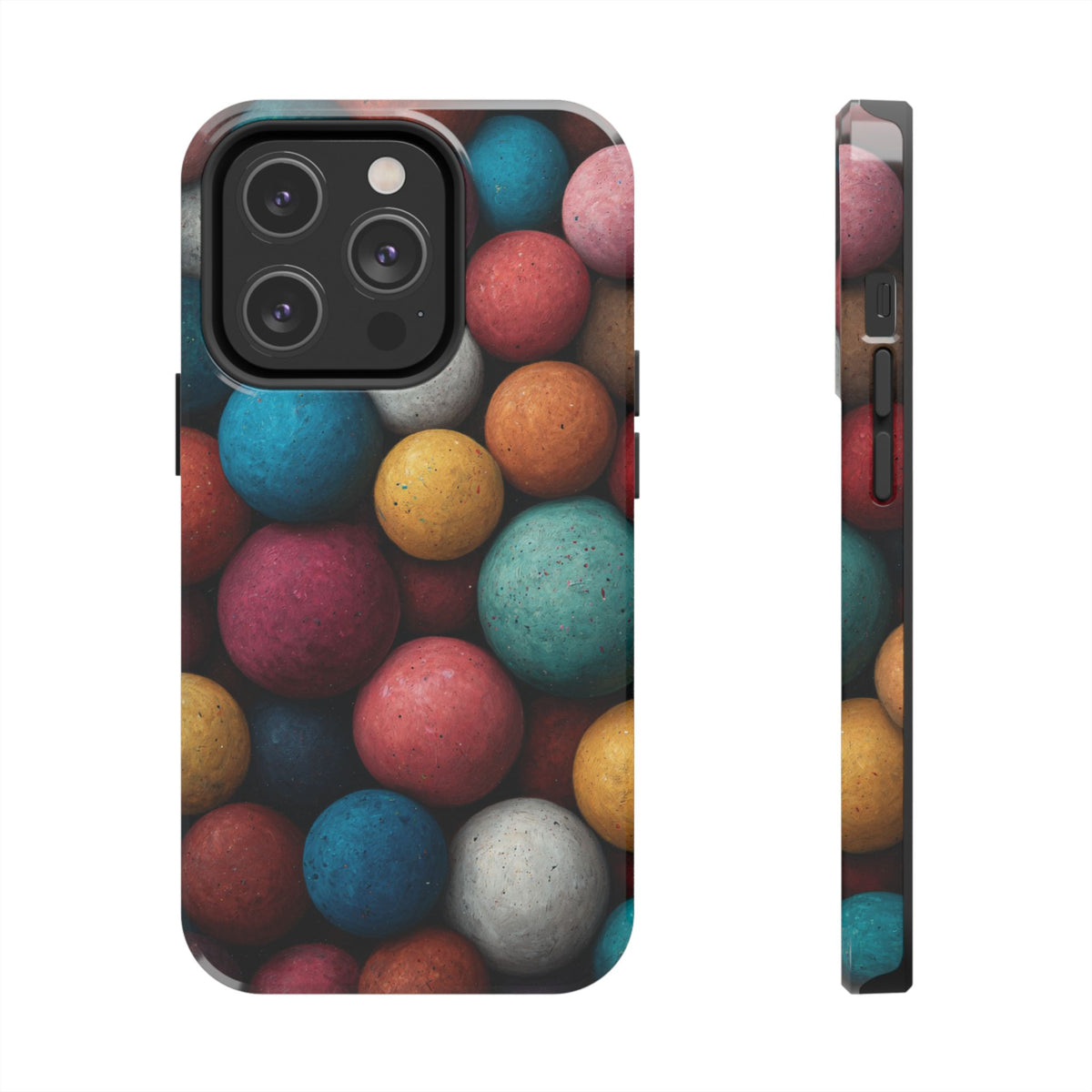 Funda Premium MINUX para iPhone y Samsung Galaxy - Colored Balls 001