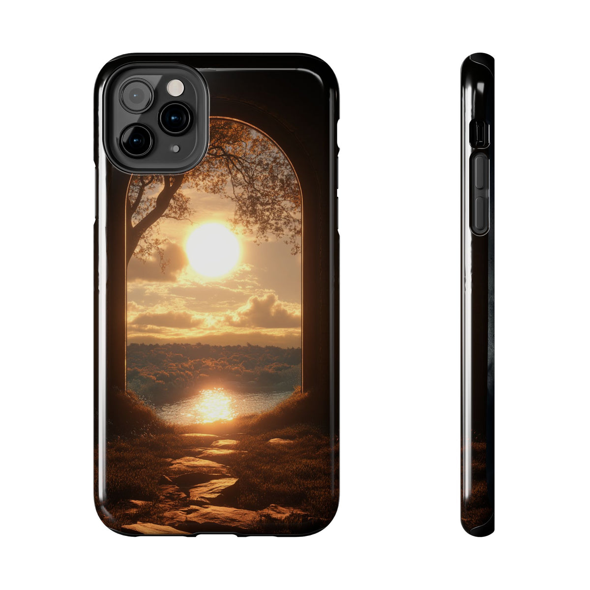 Fundas Premium MINUX para iPhone y Samsung Galaxy - Golden Archway