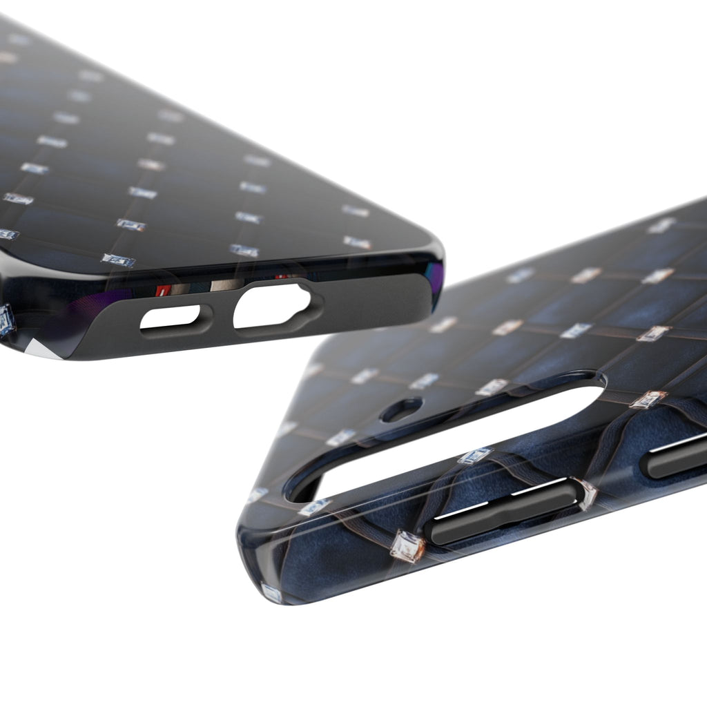 Fundas Premium MINUX para iPhone y Samsung Galaxy - Midnight Diamond Quilt