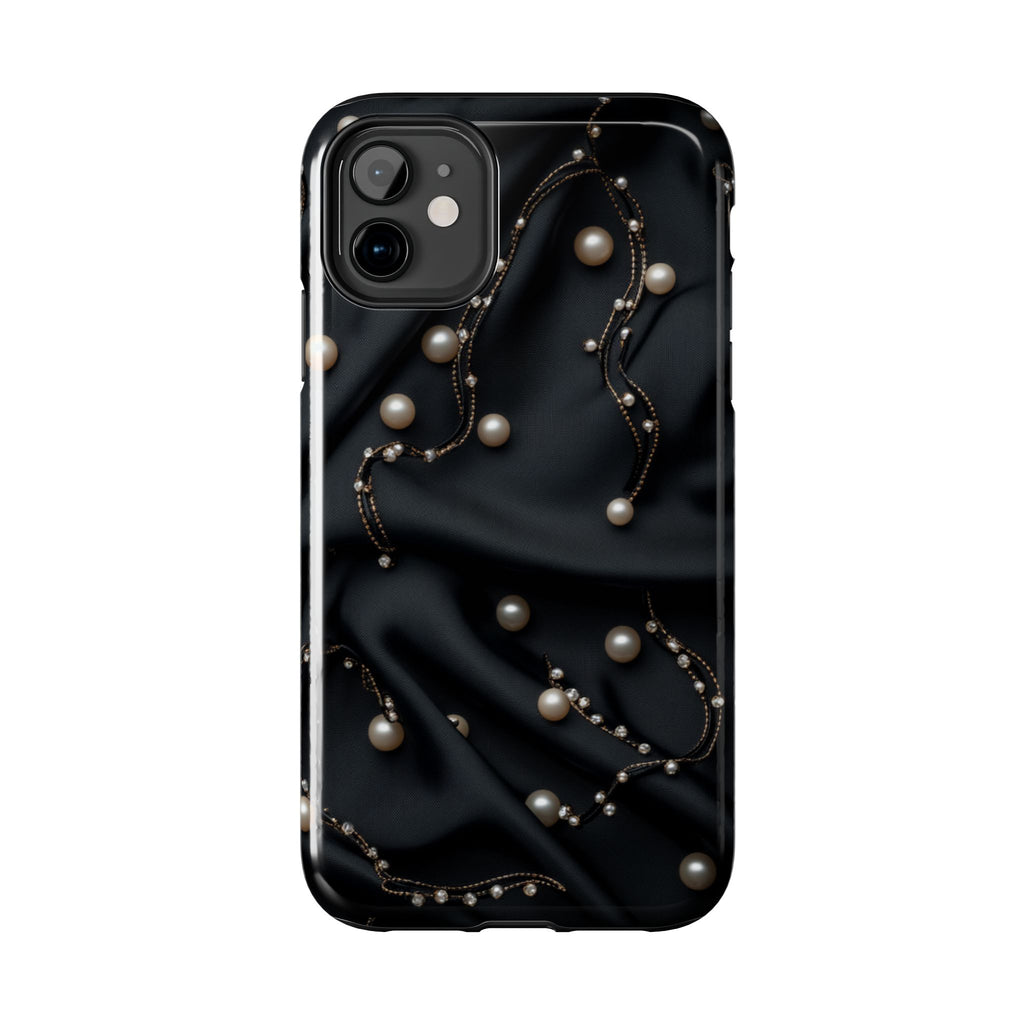 Fundas Premium MINUX para iPhone y Samsung Galaxy - Pearl Chain Velvet