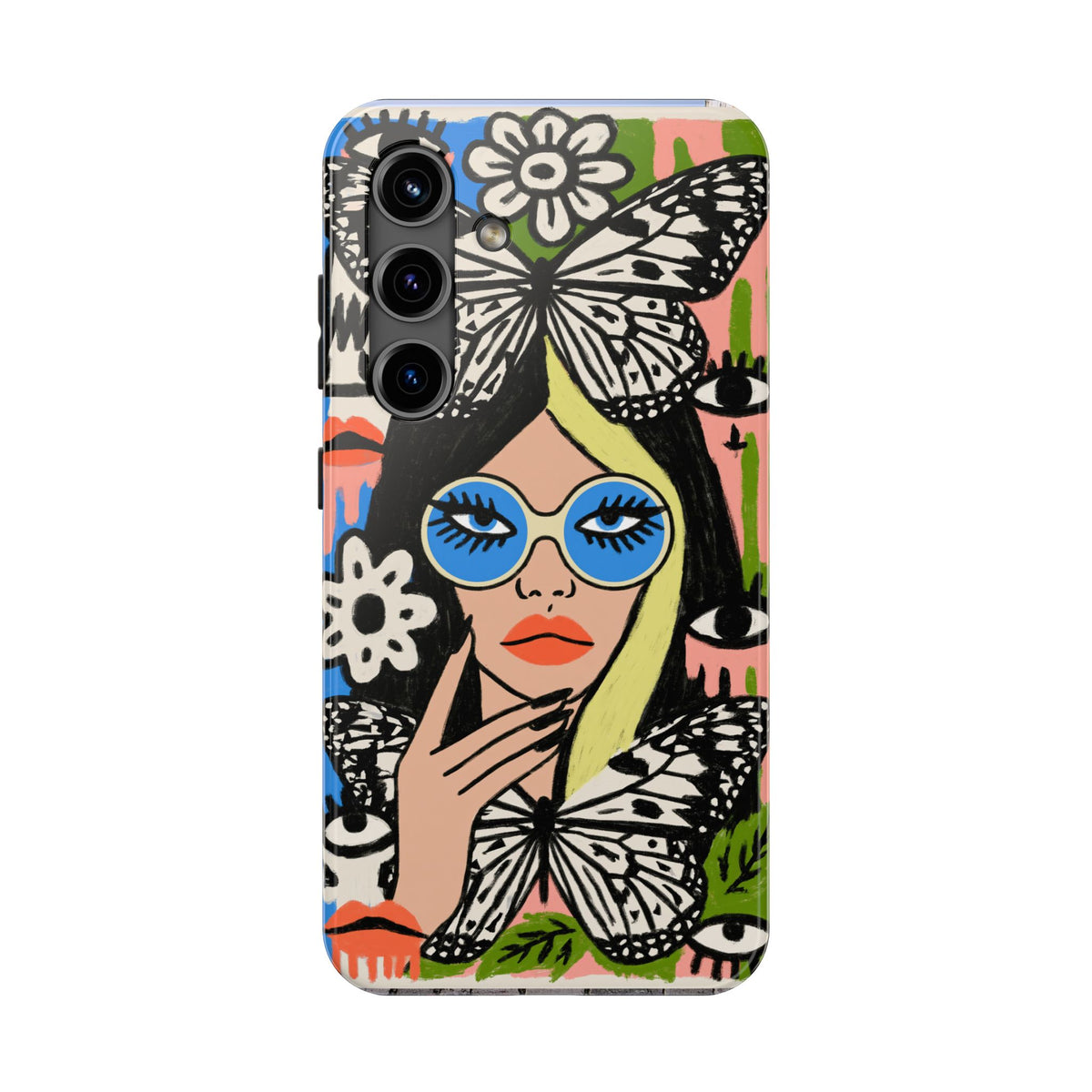 Fundas Premium MINUX para iPhone y Samsung Galaxy - Floral Butterfly Muse
