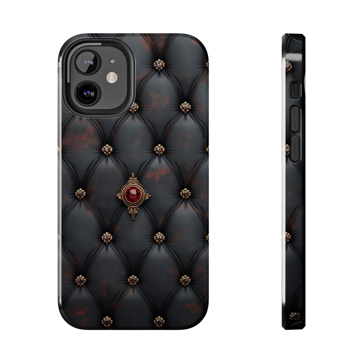 Fundas Premium MINUX para iPhone y Samsung Galaxy - Ruby Buttoned Velvet