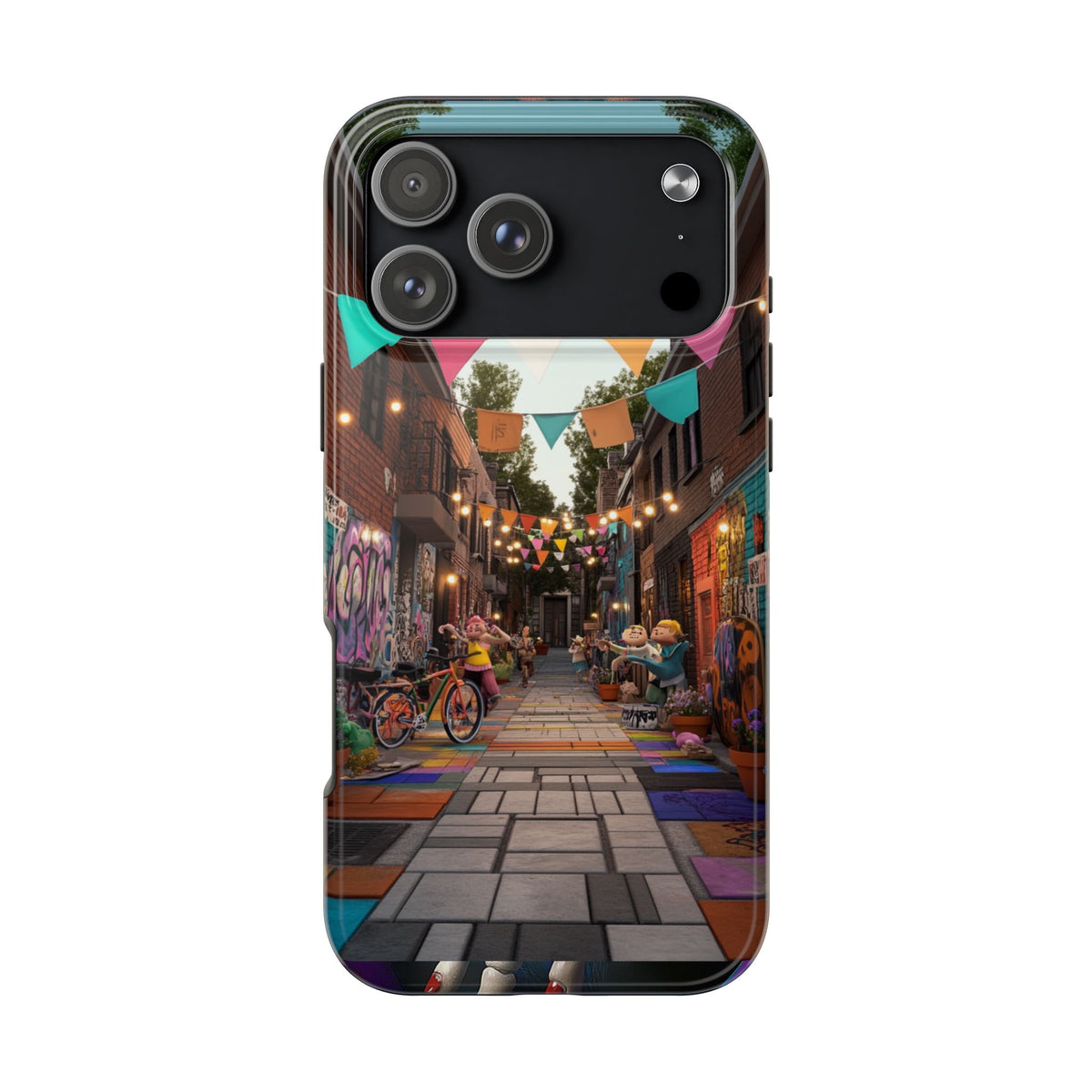 Funda Premium MINUX para iPhone y Samsung Galaxy - Street Party 003