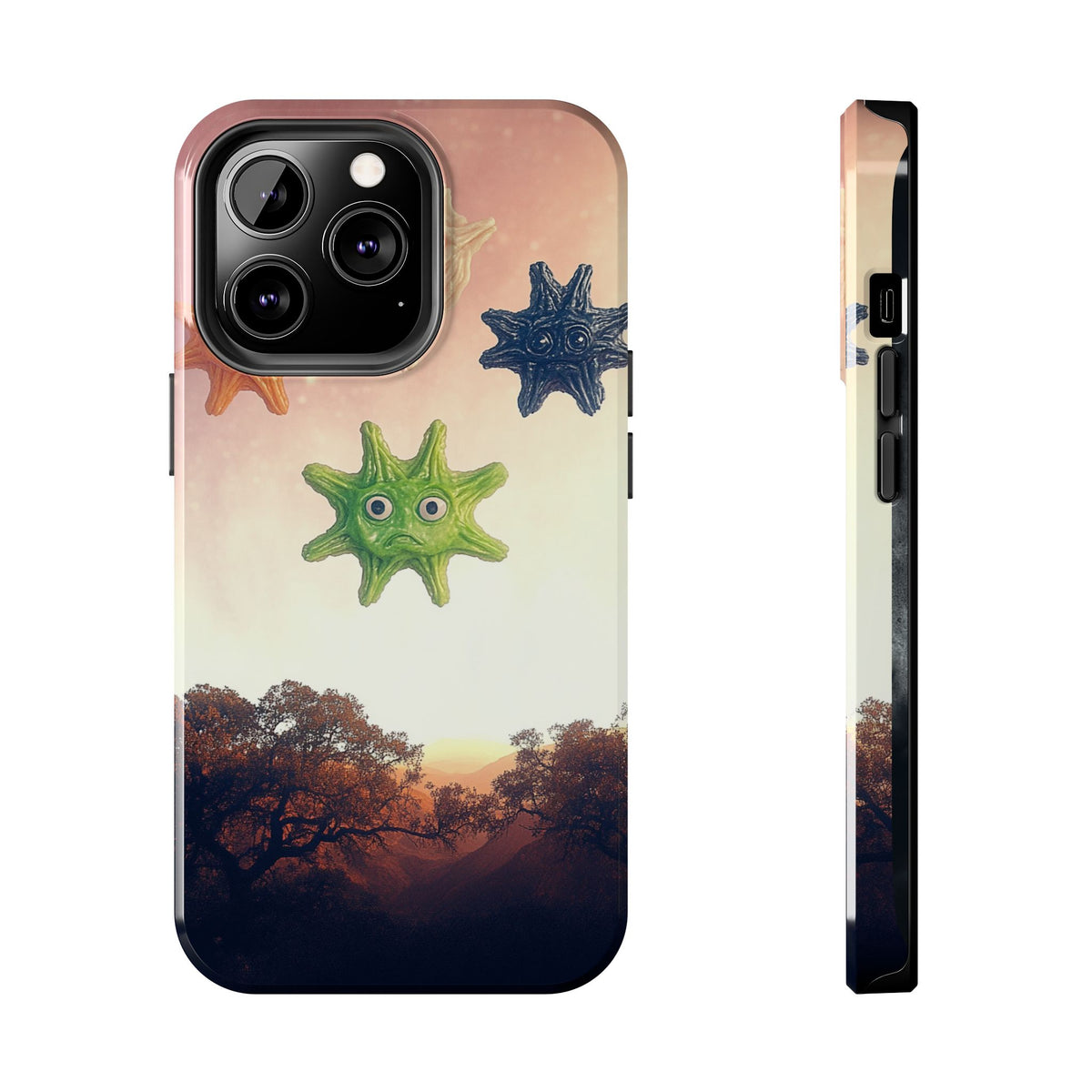 Fundas Premium MINUX para iPhone y Samsung Galaxy - Cosmic Star Shapes
