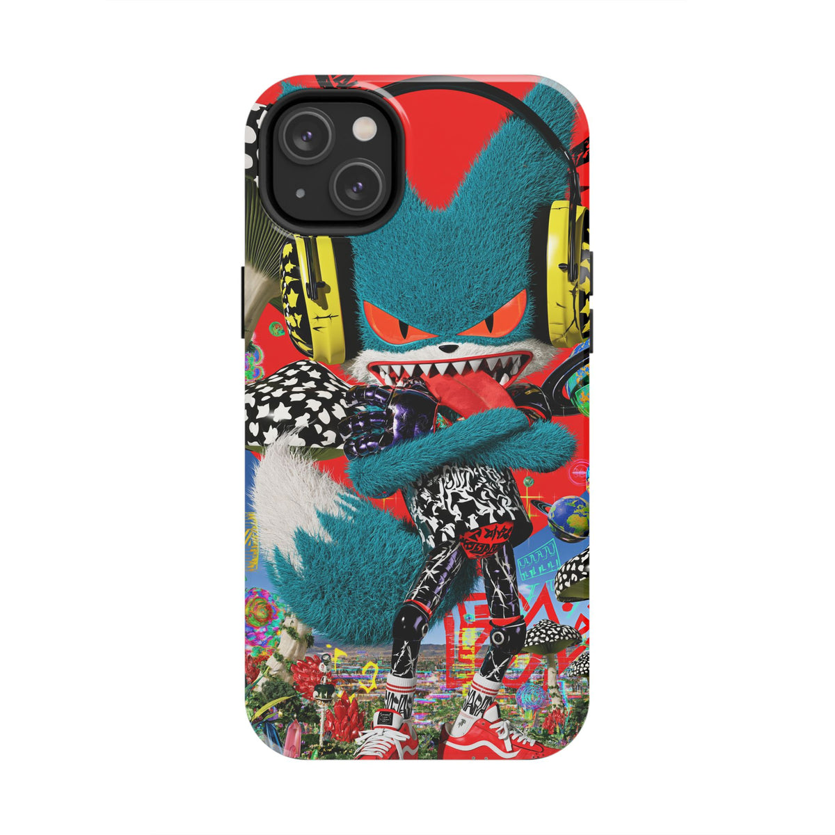 Fundas Premium MINUX para iPhone y Samsung Galaxy - Neon Cyborg Fox