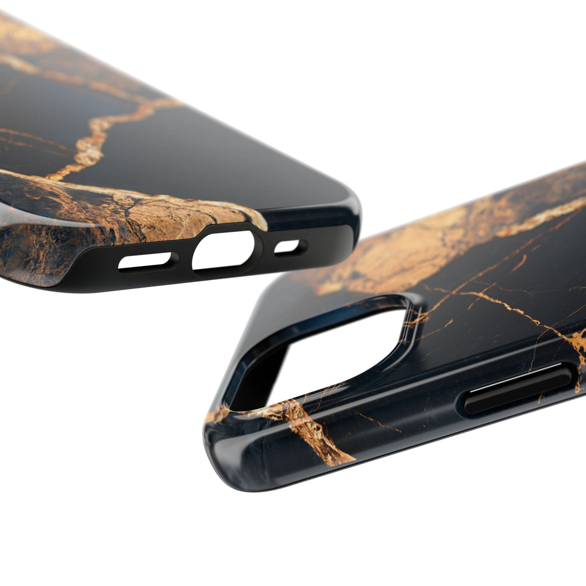 Funda Premium MINUX para iPhone y Samsung Galaxy - Golden Marble