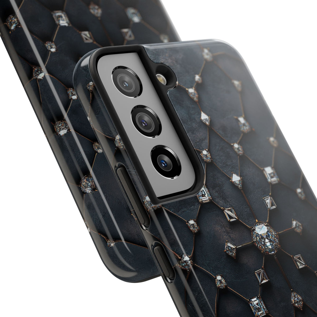 Fundas Premium MINUX para iPhone y Samsung Galaxy - Obsidian Diamond Filigree