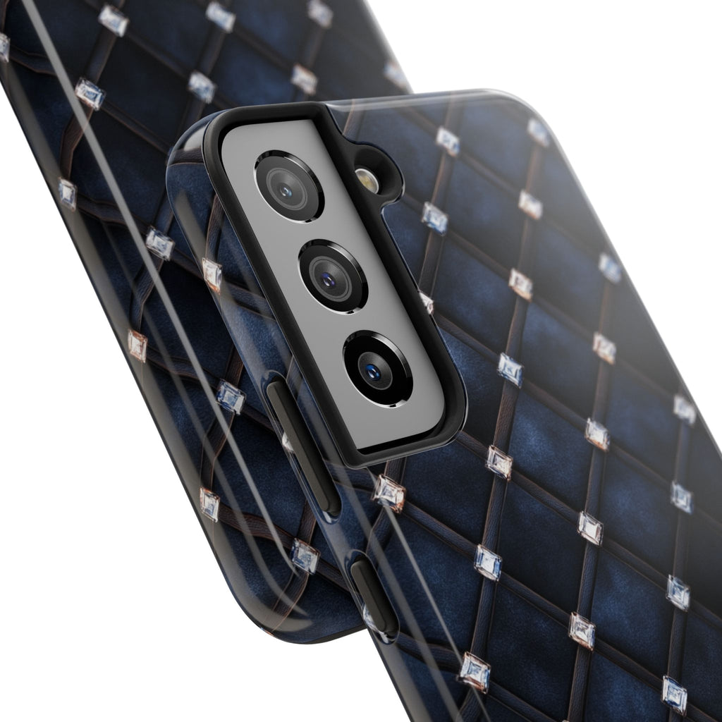 Fundas Premium MINUX para iPhone y Samsung Galaxy - Midnight Diamond Quilt