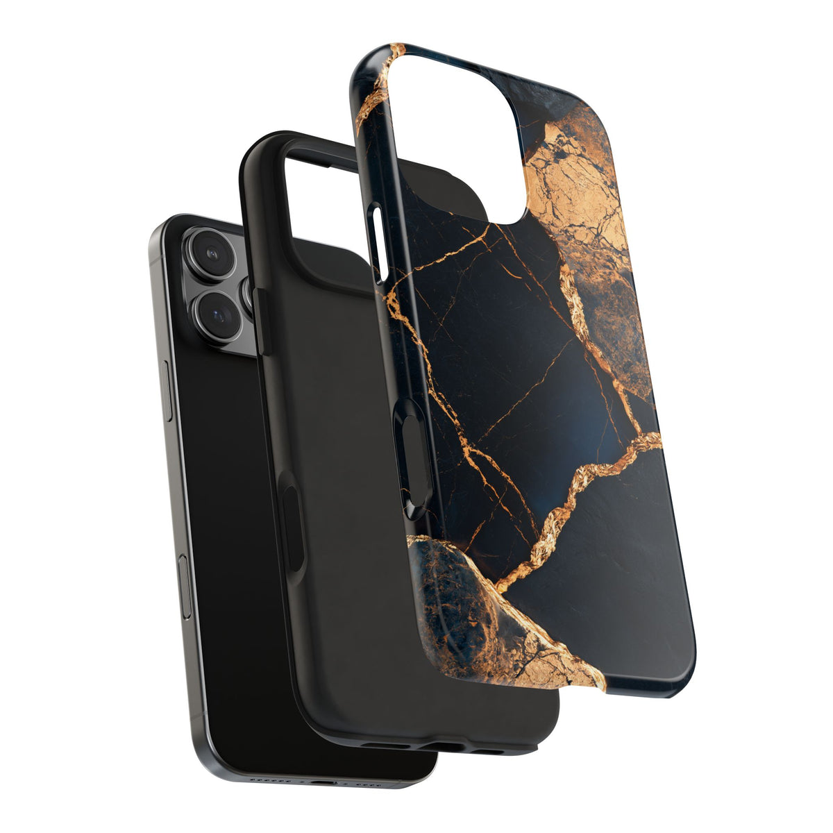 Funda Premium MINUX para iPhone y Samsung Galaxy - Golden Marble