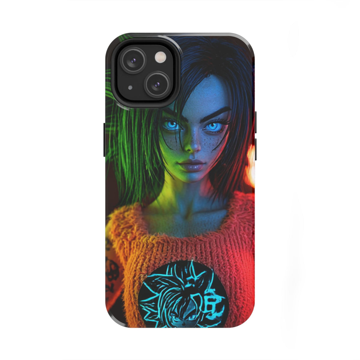 Funda Premium MINUX para iPhone y Samsung Galaxy - Neon girl 003