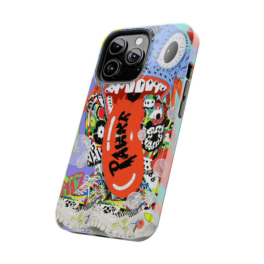 Fundas Premium MINUX para iPhone y Samsung Galaxy - Electric Blue Monster