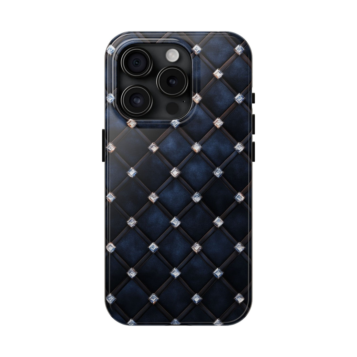 Fundas Premium MINUX para iPhone y Samsung Galaxy - Midnight Diamond Quilt