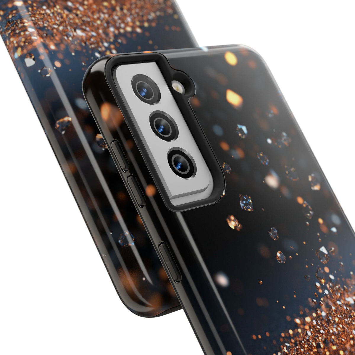 Fundas Premium MINUX para iPhone y Samsung Galaxy - Golden Diamond Dust