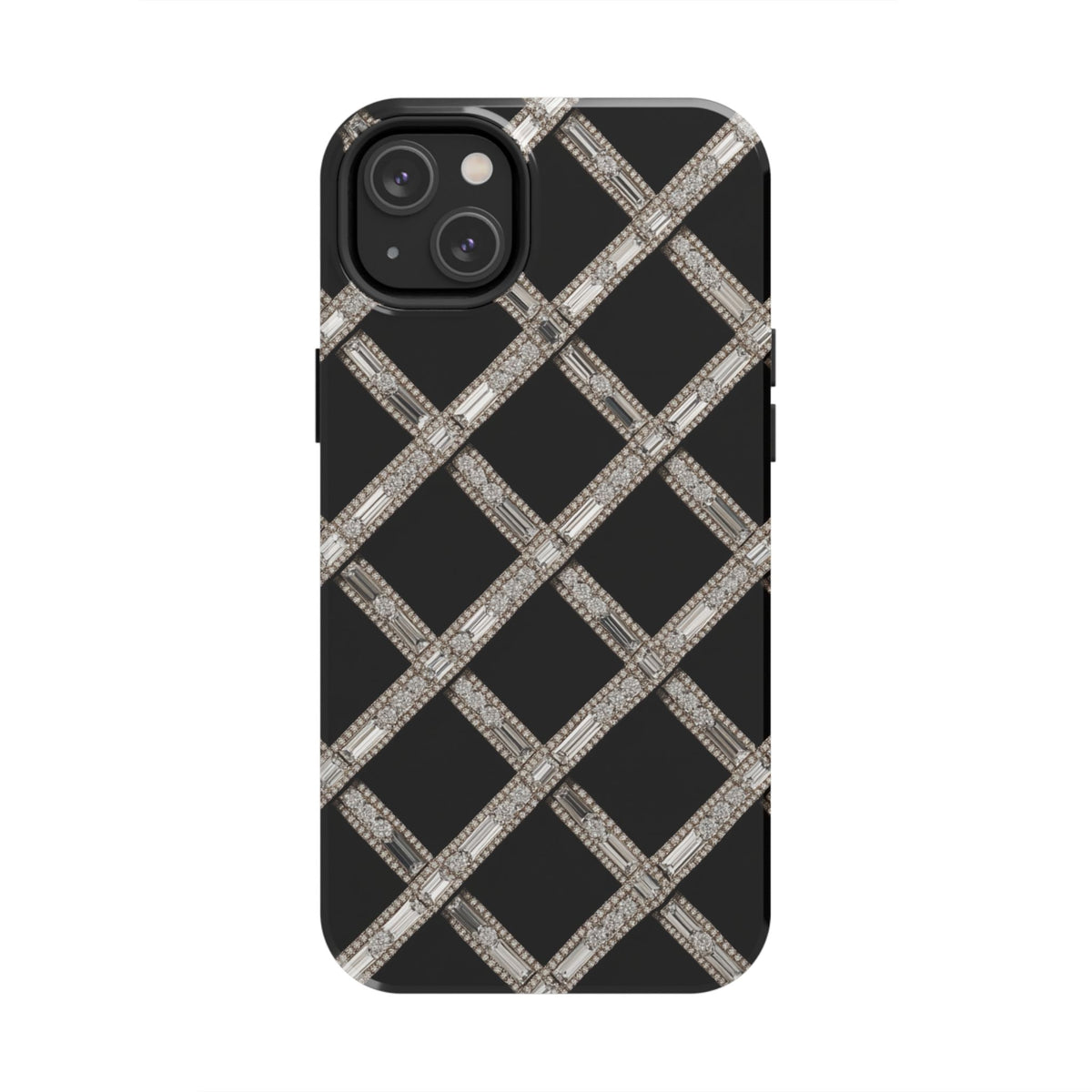 Fundas Premium MINUX para iPhone y Samsung Galaxy - Silver Diamond Lattice
