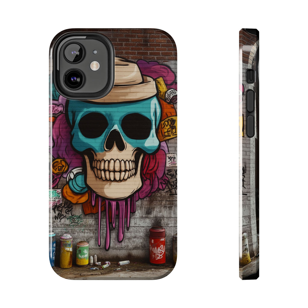 Funda Premium MINUX para iPhone y Samsung Galaxy - Graffiti Skull 002