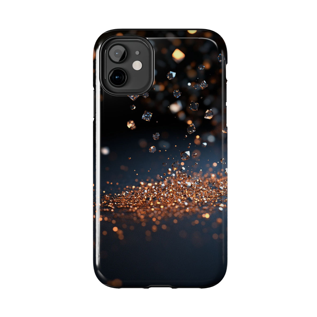 Fundas Premium MINUX para iPhone y Samsung Galaxy - Golden Diamond Dust