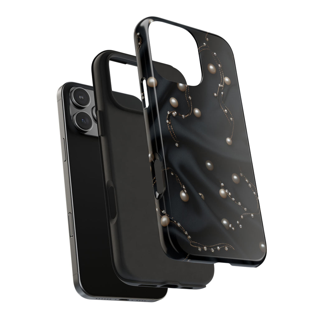 Fundas Premium MINUX para iPhone y Samsung Galaxy - Pearl Chain Velvet