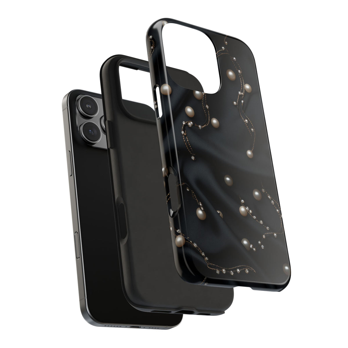 Fundas Premium MINUX para iPhone y Samsung Galaxy - Pearl Chain Velvet
