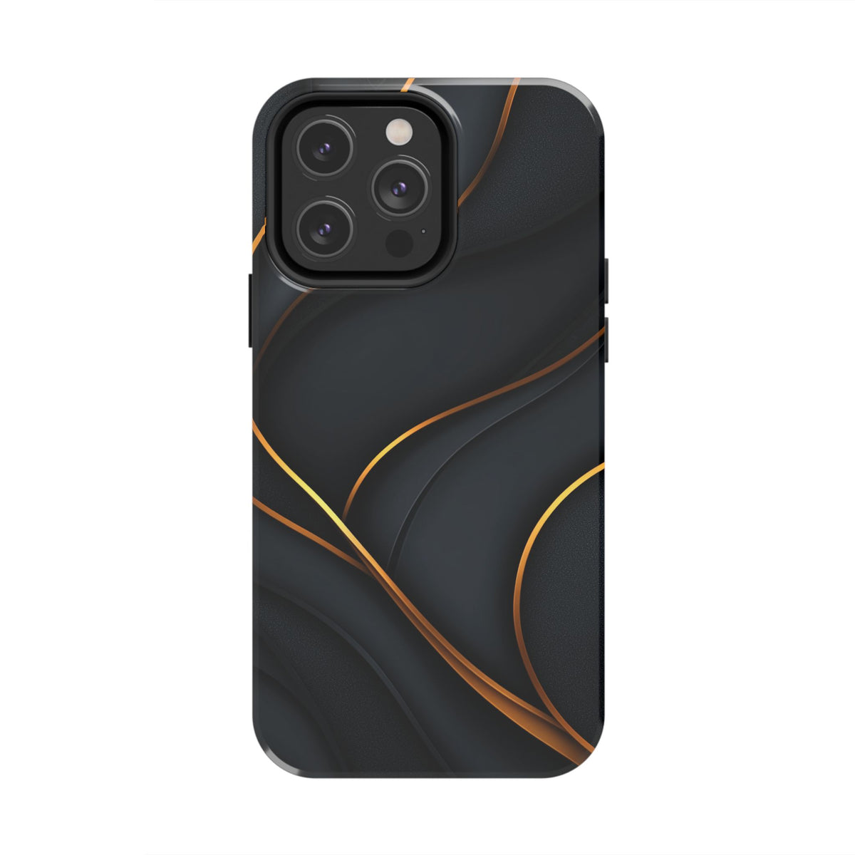 Fundas Premium MINUX para iPhone y Samsung Galaxy - Golden Silk Curves