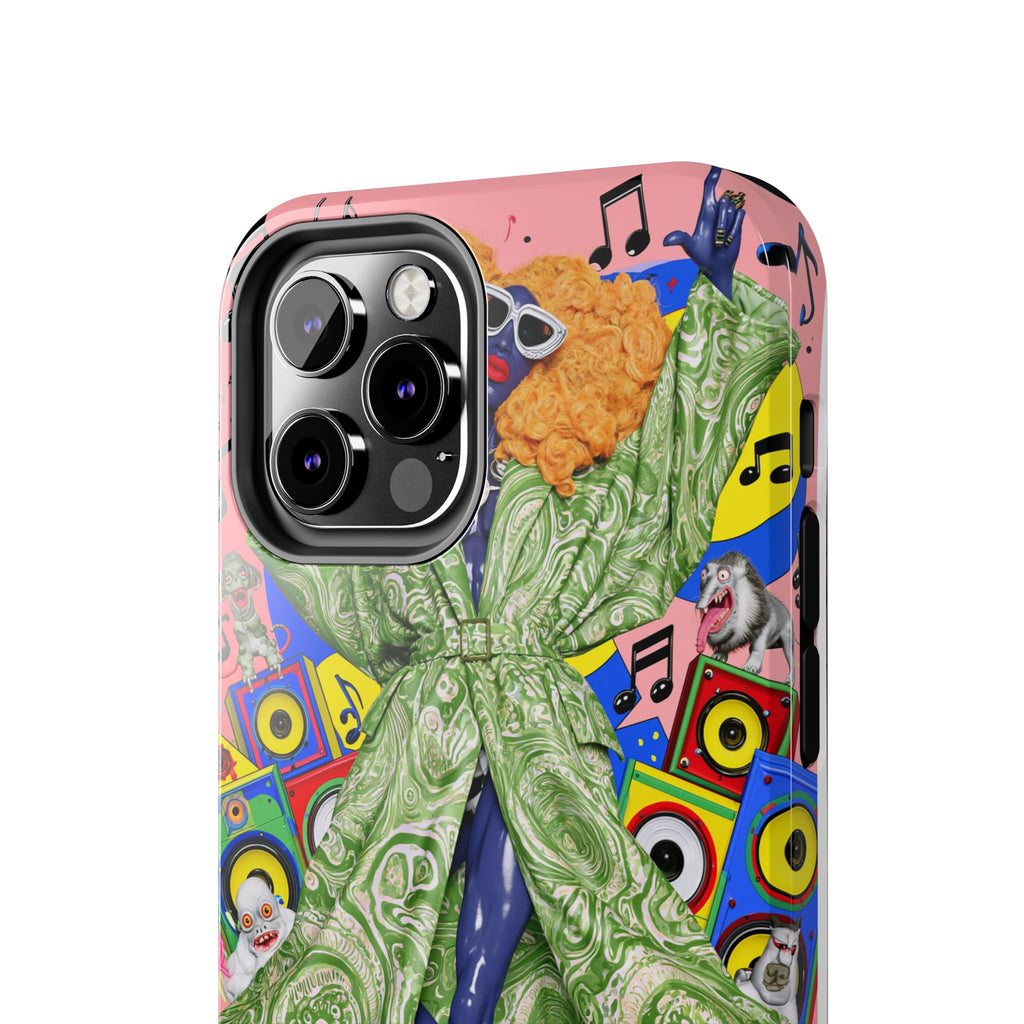 Fundas Premium MINUX para iPhone y Samsung Galaxy - Neon Tech Creature