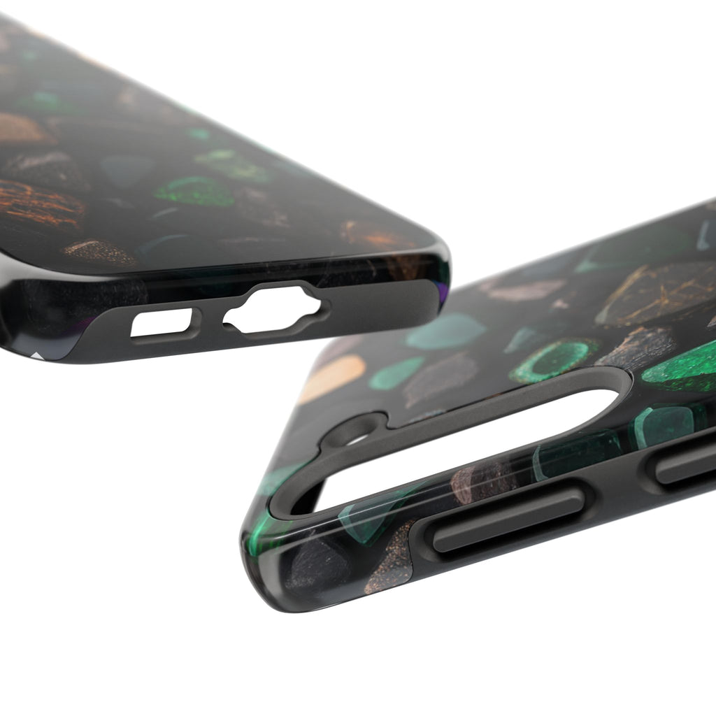 Fundas Premium MINUX para iPhone y Samsung Galaxy - Emerald Stone Mosaic