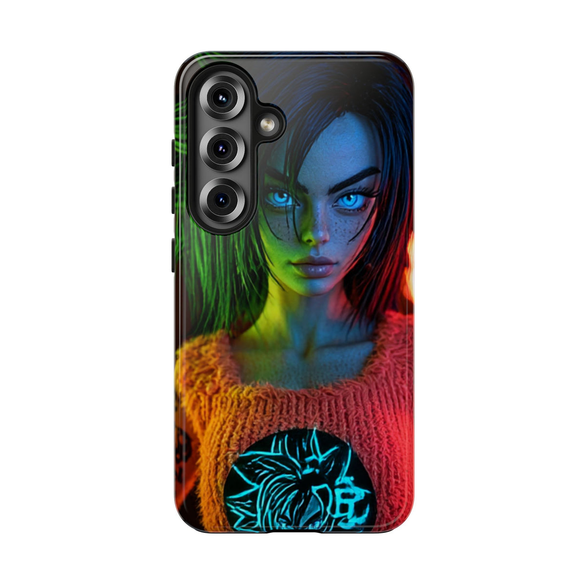 Funda Premium MINUX para iPhone y Samsung Galaxy - Neon girl 003