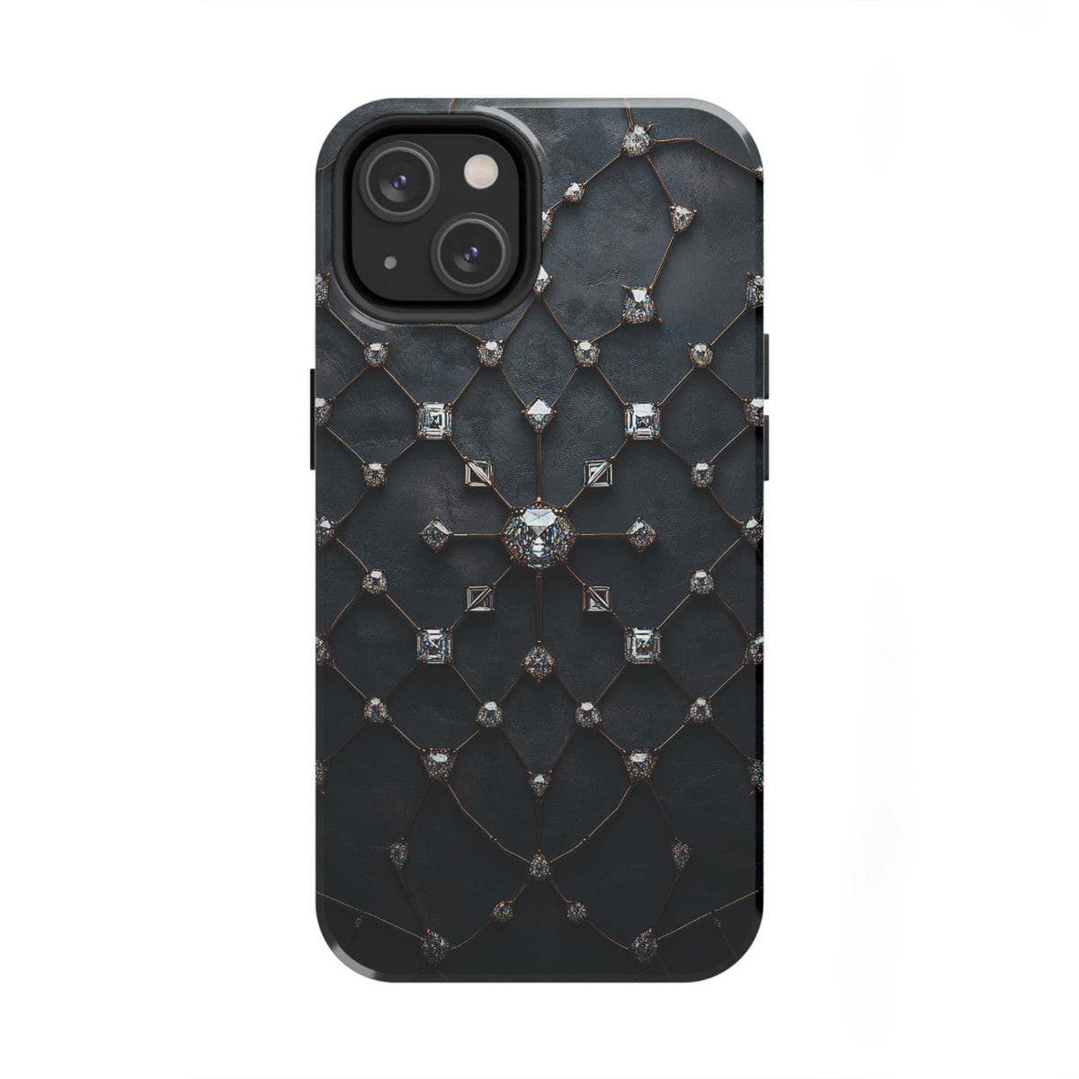 Fundas Premium MINUX para iPhone y Samsung Galaxy - Obsidian Diamond Filigree