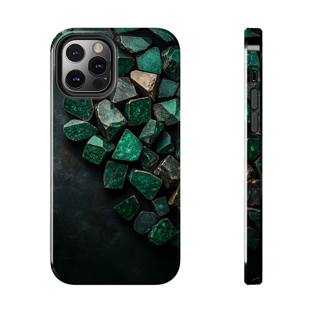Fundas Premium MINUX para iPhone y Samsung Galaxy - Emerald Crystal Scatter