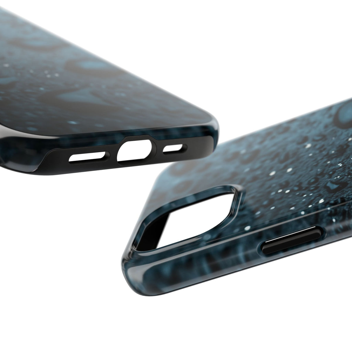 Fundas Premium MINUX para iPhone y Samsung Galaxy - Midnight Water Drops