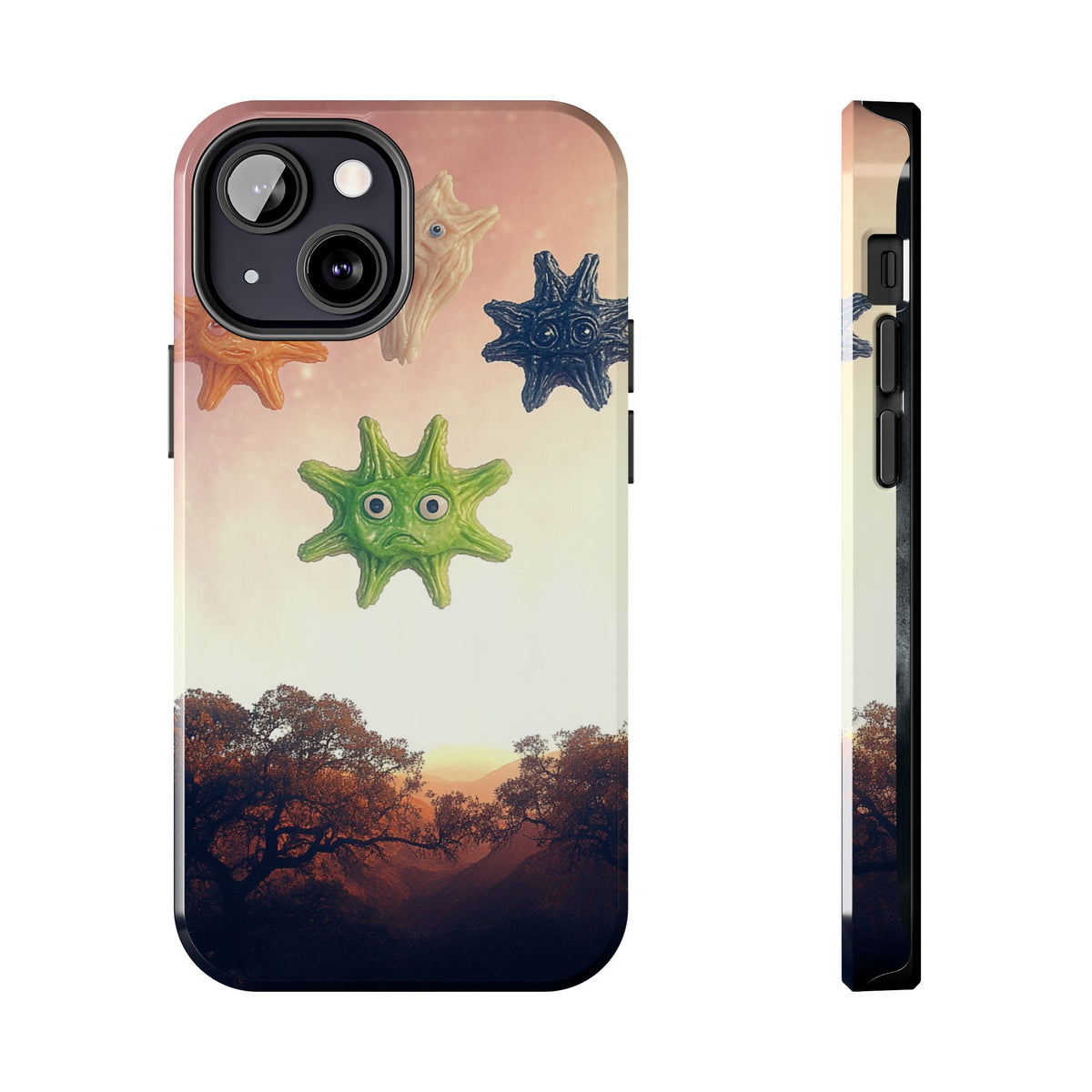 Fundas Premium MINUX para iPhone y Samsung Galaxy - Cosmic Star Shapes