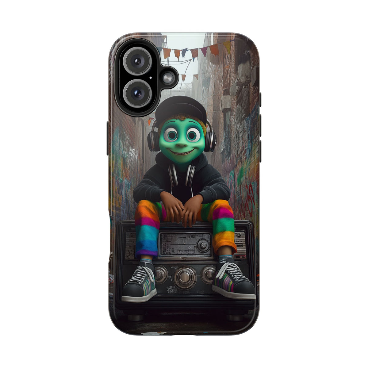 Funda Premium MINUX para iPhone y Samsung Galaxy - Alien Boy