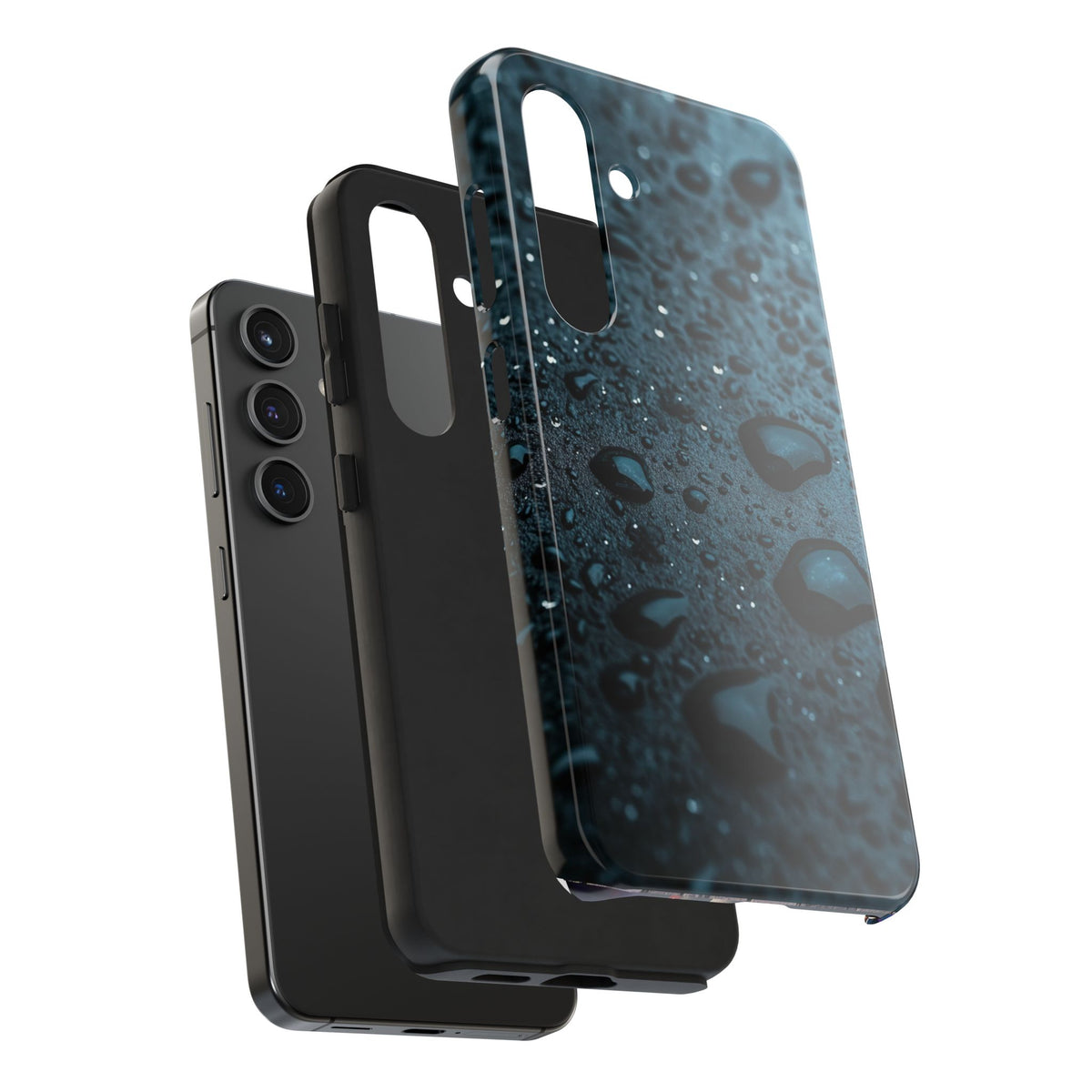 Fundas Premium MINUX para iPhone y Samsung Galaxy - Midnight Water Drops