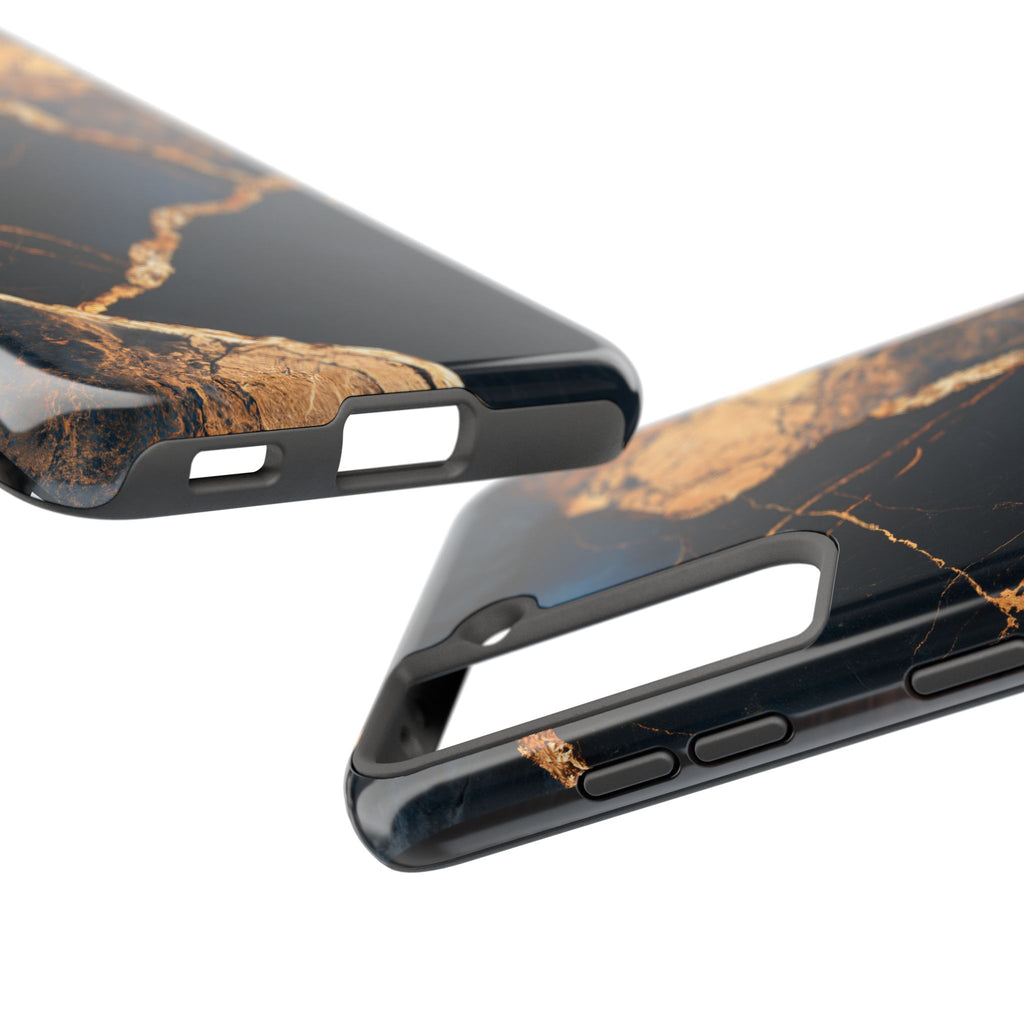 Funda Premium MINUX para iPhone y Samsung Galaxy - Golden Marble